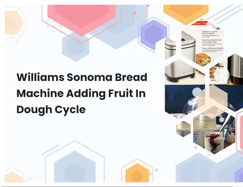 Williams Sonoma Bread Machine Adding Fruit In Dough Cycle