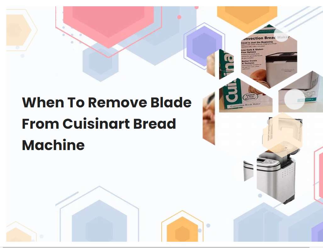 When To Remove Blade From Cuisinart Bread Machine